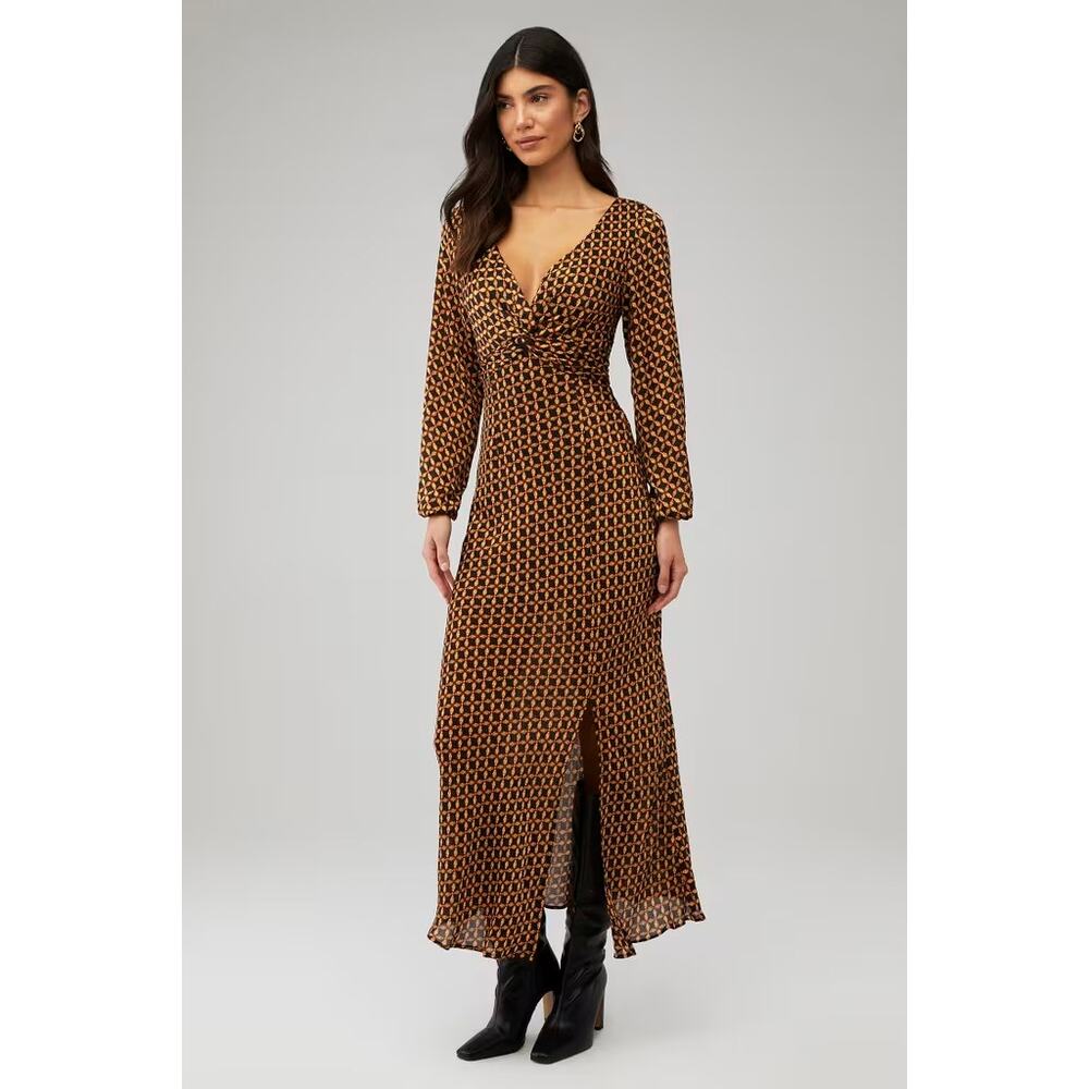 MINKPINK Valentina Maxi Dress Black Floral S NWT Sold Out - Picture 10 of 11
